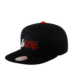 Бейсболка Mitchell & Ness 6HSSSH22080-LALBLCK Los Angeles Lakers NBA черная, one size