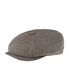 Кепка унисекс Stetson 6842501 HATTERAS SILK коричневая/голубая, р.63