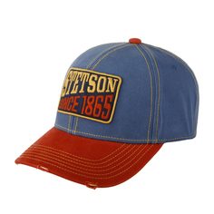 Бейсболка унисекс STETSON 7721145 BASEBALL CAP SINCE 1865 голубая one size
