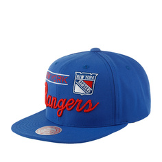 Бейсболка унисекс Mitchell & Ness 6HSSLD21213-NYABLUE New York Rangers NHL синяя, one size