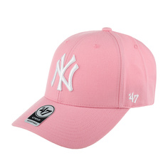 Бейсболка унисекс 47 BRAND B-MVP17WBV-RS New York Yankees MLB розовая, one size
