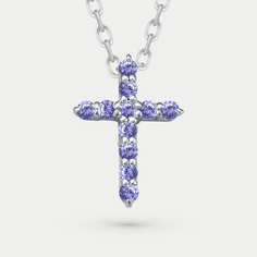 Бегунок из белого золота VESNA 31285-251-147-00, танзанит