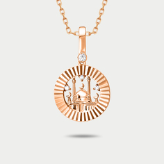 Подвеска из красного золота Delta 0305429, фианит