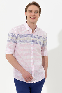 Рубашка мужская U.S. POLO Assn. G081SZ0040TRITICUM розовая M