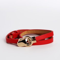 Ремень женский NoBrand 9720547 красный, 86 см