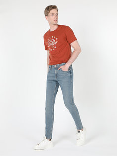 Джинсы мужские Colins Slim Fit голубые 34/34