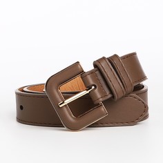 Ремень женский NoBrand 9865552 коричневый, 105 см
