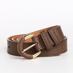 Ремень женский NoBrand 9865557 коричневый, 105 см