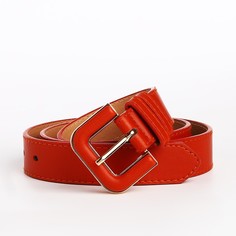 Ремень женский NoBrand 9865551 оранжевый, 105 см