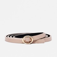 Ремень женский NoBrand 9709183 бежевый, 100 см