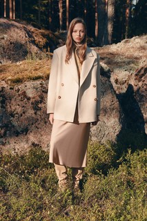 Пальто женское Baon B0623509 бежевое L