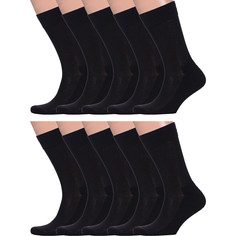 Комплект носков мужских LorenzLine 10-Н2М черных 27, 10 пар