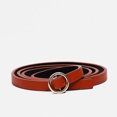 Ремень женский NoBrand 9709179 коричневый, 100 см