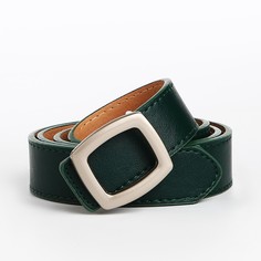 Ремень женский NoBrand 9865579 зеленый, 105 см