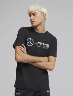 Футболка мужская PUMA MAPF1 Logo Tee черная S