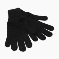 Перчатки женские Baranowool 4446905 черные, р. 7