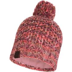 Шапка бини женская Buff Knitted & Fleece Band Hat Margo розовая, one size