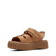 Сандалии женские Clarks 26172065 коричневые 37 EU