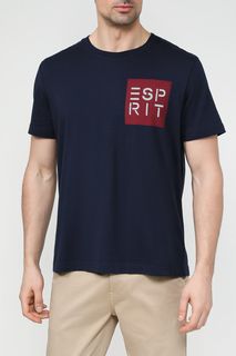Футболка мужская Esprit Casual 014EE2K315 синяя L