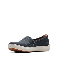 Слипоны женские Clarks 26171027 синие 41 EU