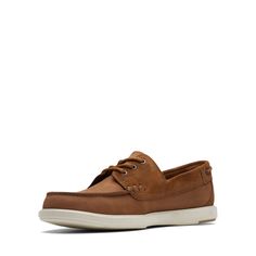 Топсайдеры мужские Clarks 26172443 коричневые 42 EU