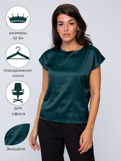 Блуза женская IHOMELUX О17 зеленая 42 RU
