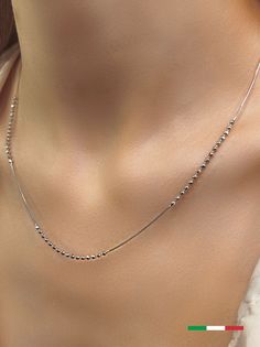 Цепочка из серебра 42-46 см Бронницкий ювелир C8025