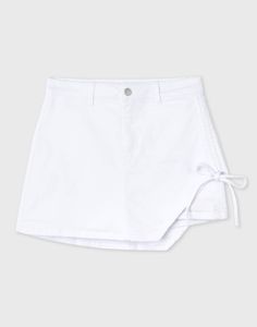 Юбка-шорты женская Gloria Jeans GSK018487 белый XL/170