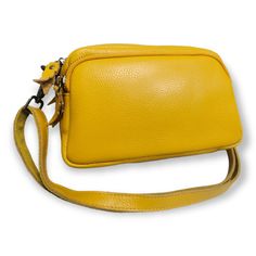 Сумка кросс-боди женская PouchMan 9143 желтая