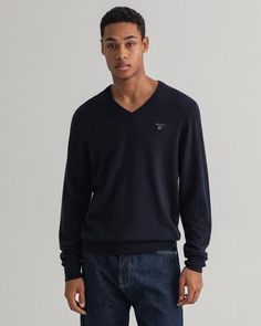 Пуловер мужской GANT 86212 синий 4XL