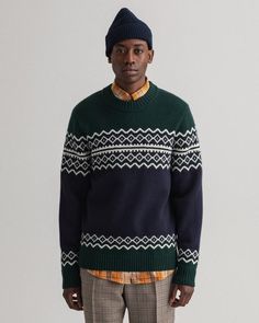 Джемпер мужской GANT 8060016 зеленый S