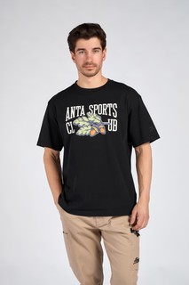 Футболка мужская Anta 852428135 Vintage sports черная 2XL