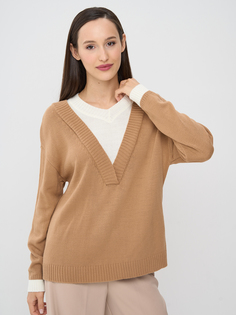 Пуловер женский NEWVAY 9242-94081 бежевый 50-52 RU