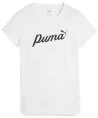 Футболка женская PUMA ESS+ Script Tee белая M