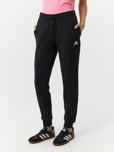 Брюки Adidas для женщин, спортивные, IC6868, размер XL, чёрно-белые-095A
