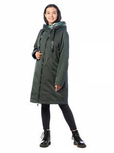 Куртка женская EVACANA 4005 зеленая 50 RU