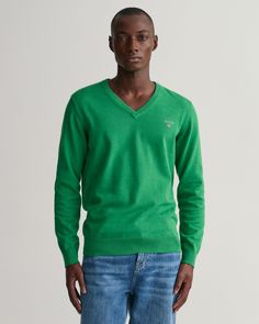 Пуловер мужской GANT 8030552 зеленый S