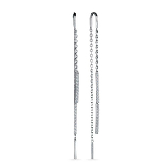 Серьги из серебра Golden Eagle 02-3314/00КЦ-00, фианит