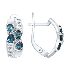 Серьги из серебра Golden Eagle 92021810, фианит