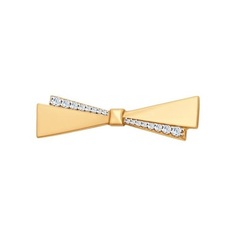 Брошь из золота Golden Eagle 040166, фианит