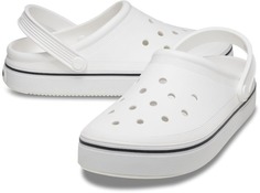 Сабо унисекс Crocs Off Court Clog белые M8 US; W10 US