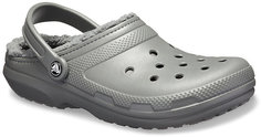 Сабо унисекс Crocs Classic Lined Clog серые M9 US; W11 US