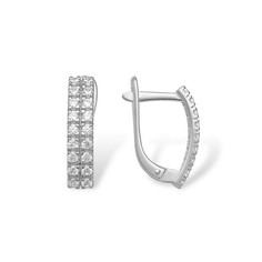 Серьги из серебра Golden Eagle 12100110271-501, фианит