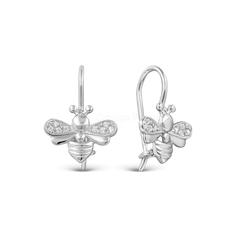 Серьги из серебра Golden Eagle С-3608-Р, фианит