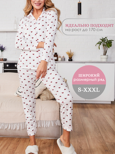 Пижама женская MALIQ MQ-10 белая XXXL
