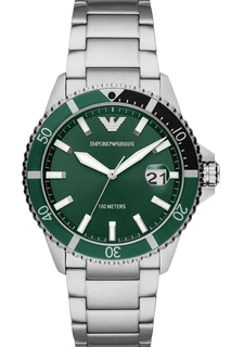 Наручные часы мужские Emporio Armani Diver 42mm серебристые