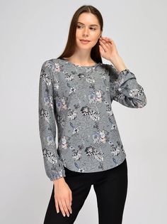Блуза женская Viserdi 92401 серая 50 RU