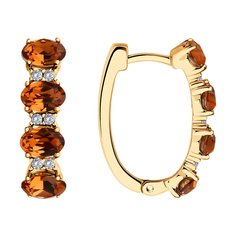 Серьги из серебра SOKOLOV 93022420, кристалл ювелирный, фианит