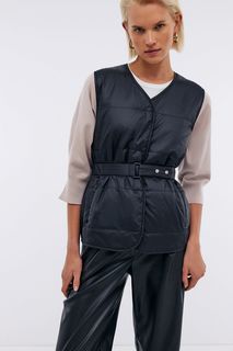Утепленный жилет женский Baon B1624002 черный XXL