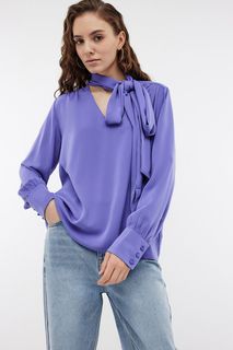 Блуза женская Baon B1724011 фиолетовая XS